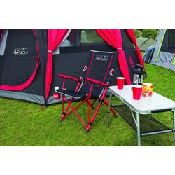 Scaun pliabil Coleman Bungee Festival (Black/Red) Thumb