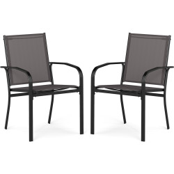Комплект садовых стульев Costway NP12645GR-2 (Grey) Thumb