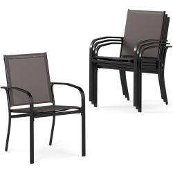 Set scaune de gradina Costway NP12645GR-4 (Grey) Thumb