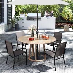 Set scaune de gradina Costway NP12645GR-4 (Grey)