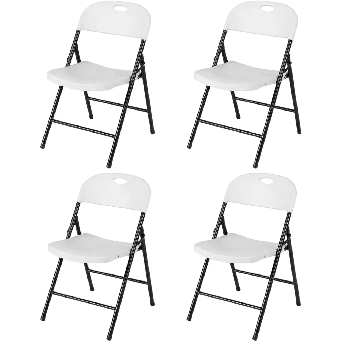 Set scaune pliabile Costway JV14598WH-4 (White) - 2