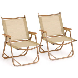 Set scaune pliabile Costway NP12051BE-2 (Beige) Thumb