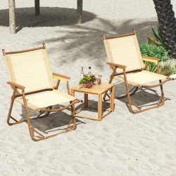 Set scaune pliabile Costway NP12051BE-2 (Beige)