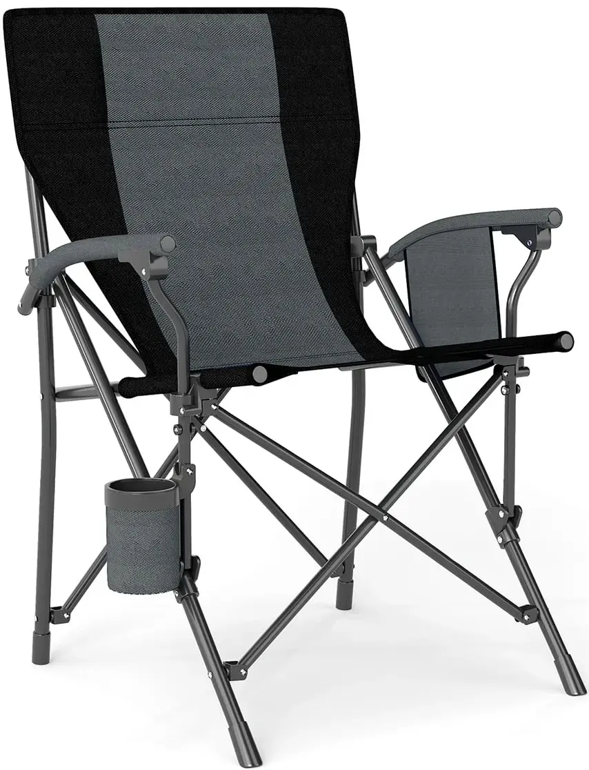 Set scaune pliabile Costway NP12473DK-2 (Gray/Black) - 2