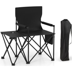 Комплект складных стульев Costway NP12552BK-2 (Black) Thumb