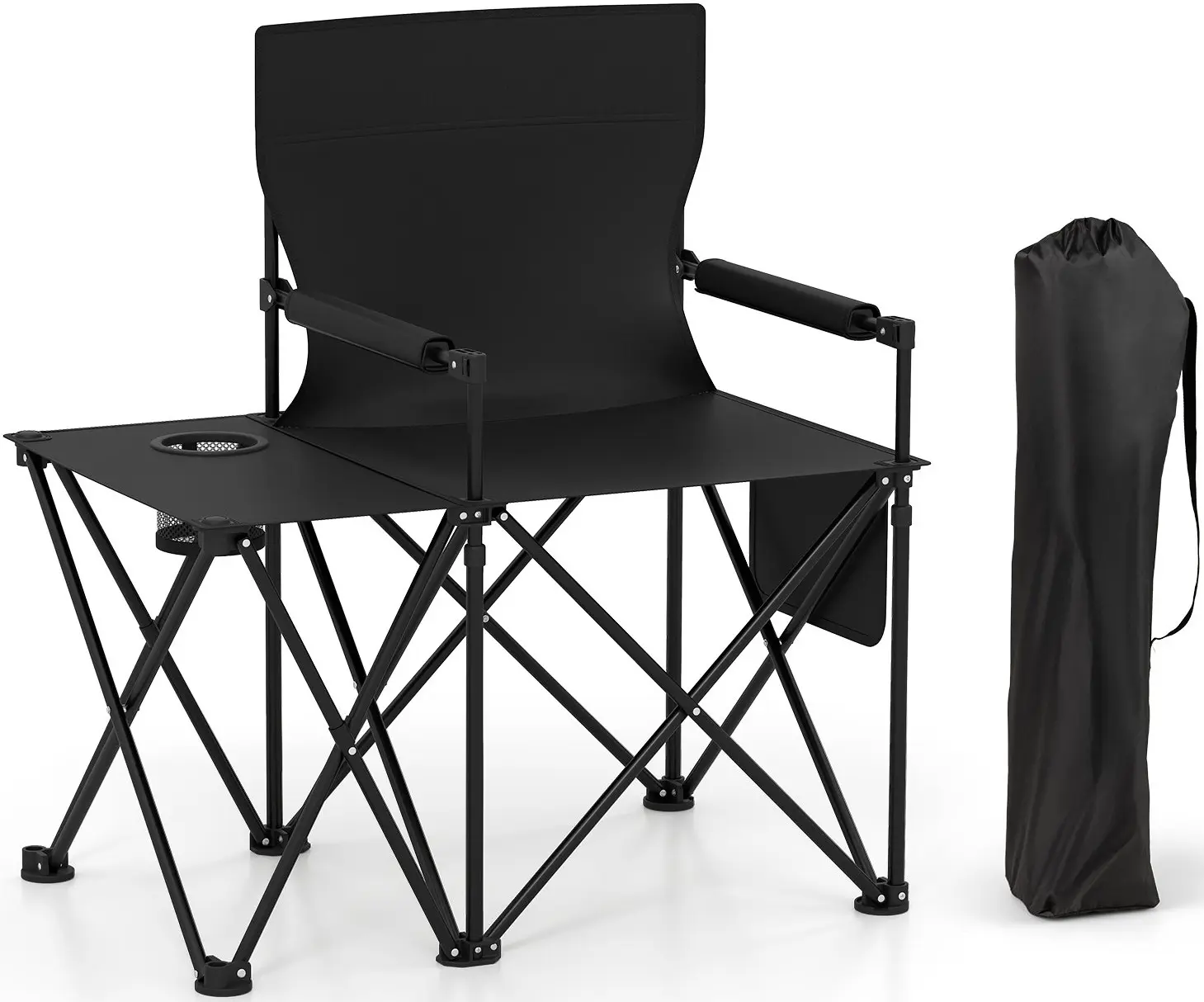 Комплект складных стульев Costway NP12552BK-2 (Black) - 2