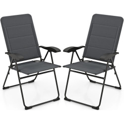 Set scaune pliabile Costway OP70271GR-2 (Grey) Thumb