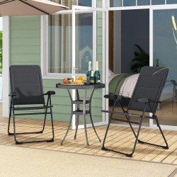 Set scaune pliabile Costway OP70271GR-2 (Grey)