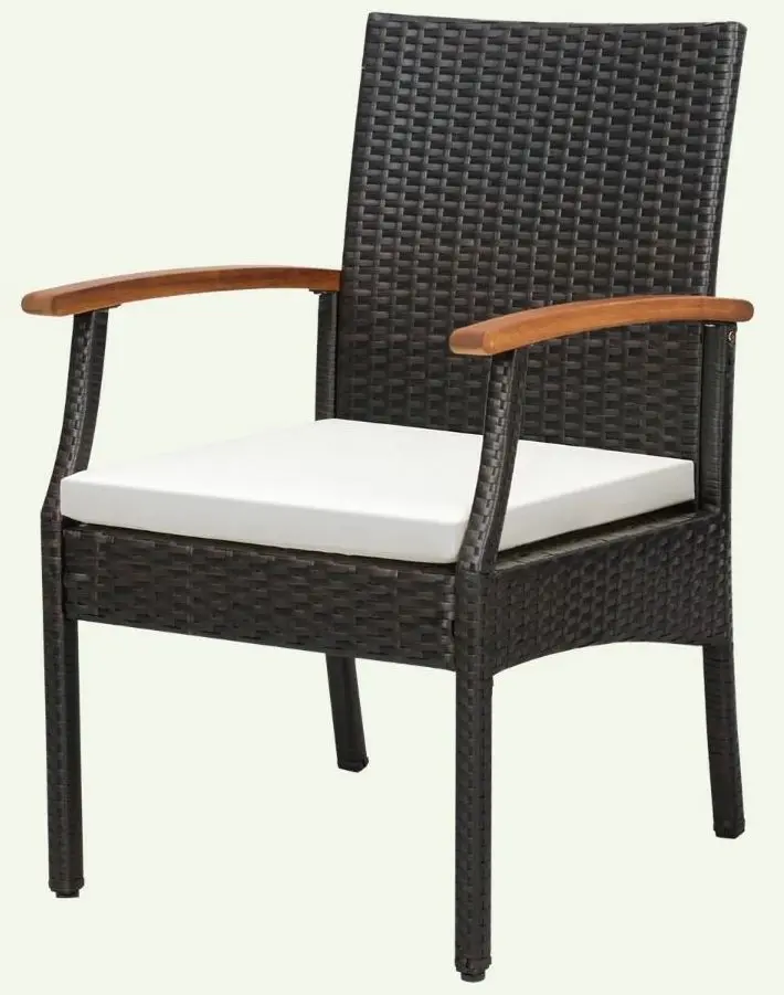 Набор садовых стульев Costway HW70831-2 (Brown/Ivory)