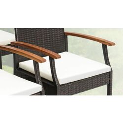 Набор садовых стульев Costway HW70831-2 (Brown/Ivory) Thumb