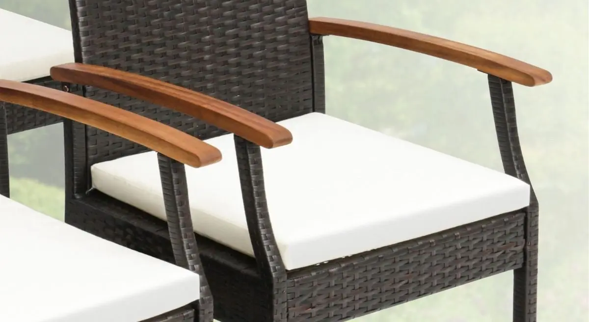 Набор садовых стульев Costway HW70831-2 (Brown/Ivory)