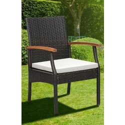 Набор садовых стульев Costway HW70831-2 (Brown/Ivory) Thumb