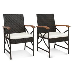 Set scaune de gradina Costway HW70832-2 (Brown/Ivory) Thumb