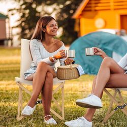 Set scaune de gradina Costway NP10906BE-2 (Beige) Thumb