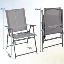 Set scaune de gradina Costway NP11024GR-2 (Grey) Thumb