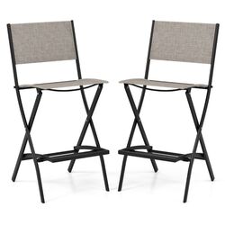 Набор садовых стульев Costway NP11341CF-2 (Black/Brown) Thumb