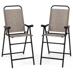 Set scaune de gradina Costway NP11342CF-2 (Black/Brown) Thumb