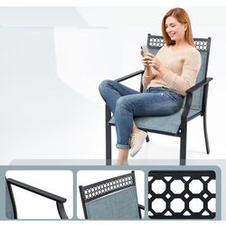 Set scaune de gradina Costway NP11362BL-2 (Blue) Thumb