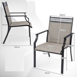 Set scaune de gradina Costway NP11362CF-2 (Brown) Thumb