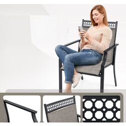 Set scaune de gradina Costway NP11362CF-2 (Brown) Thumb