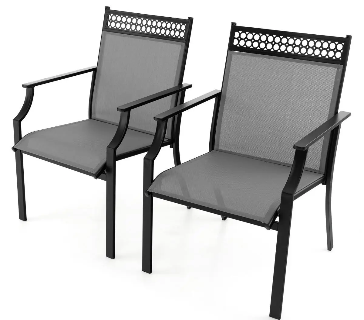 Set scaune de gradina Costway NP11362GR-2 (Grey) - 2
