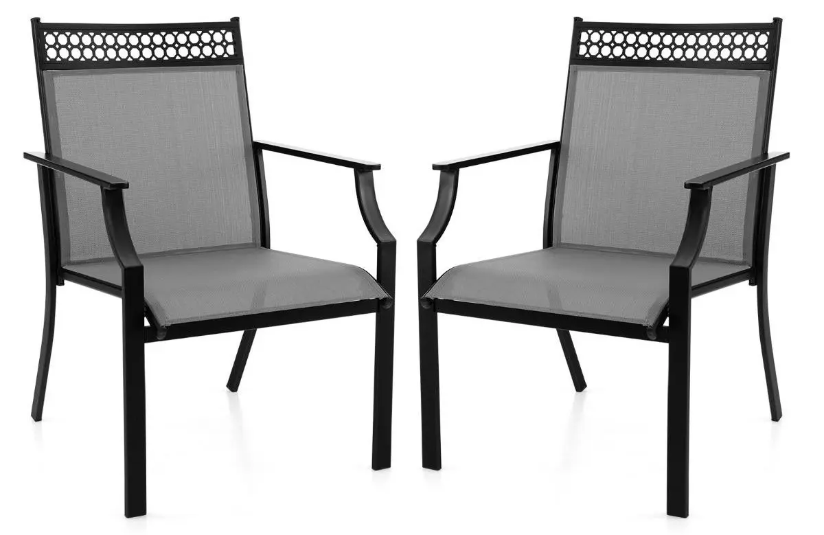 Set scaune de gradina Costway NP11362GR-2 (Grey) - 3