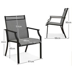 Set scaune de gradina Costway NP11362GR-2 (Grey) Thumb