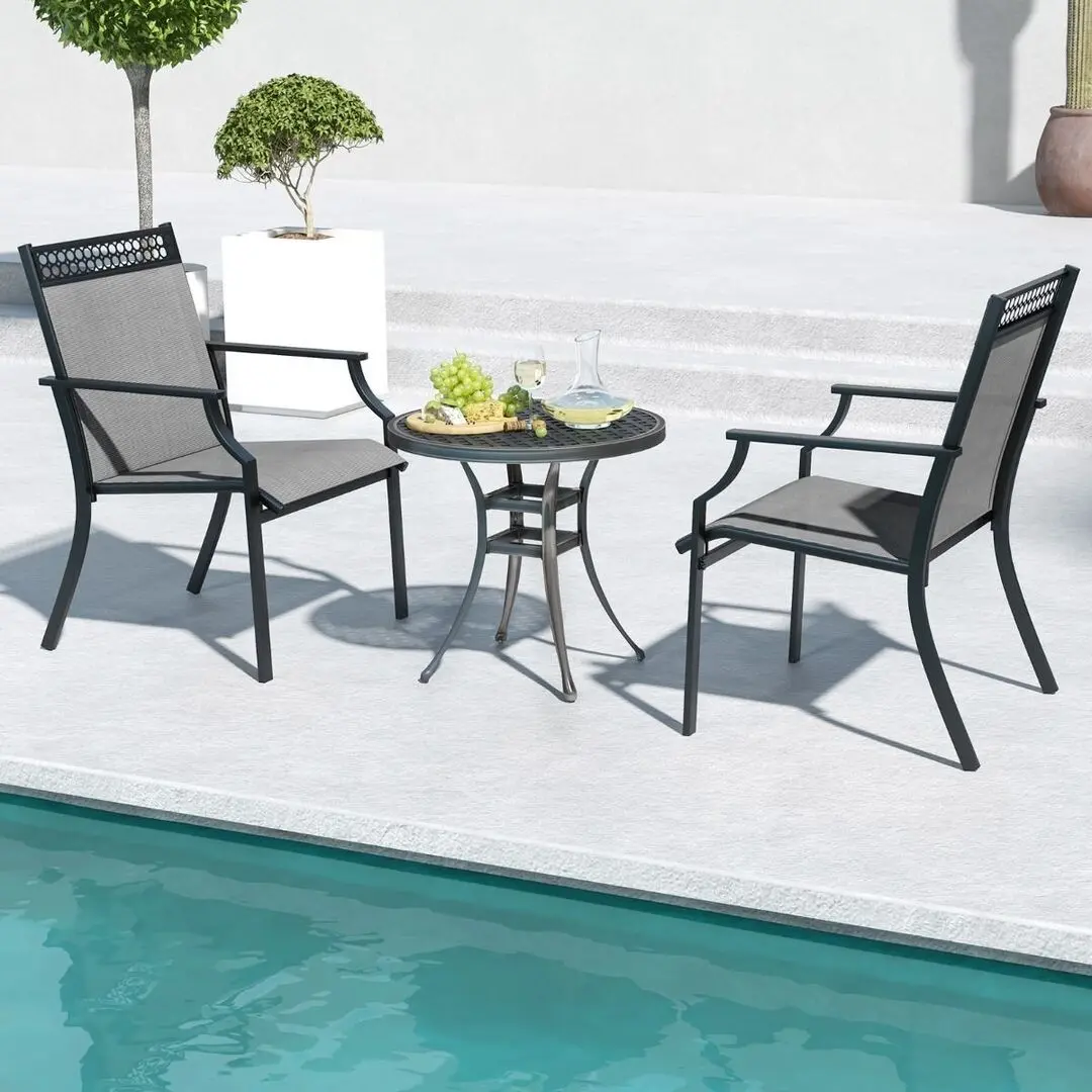 Set scaune de gradina Costway NP11362GR-2 (Grey) - 5