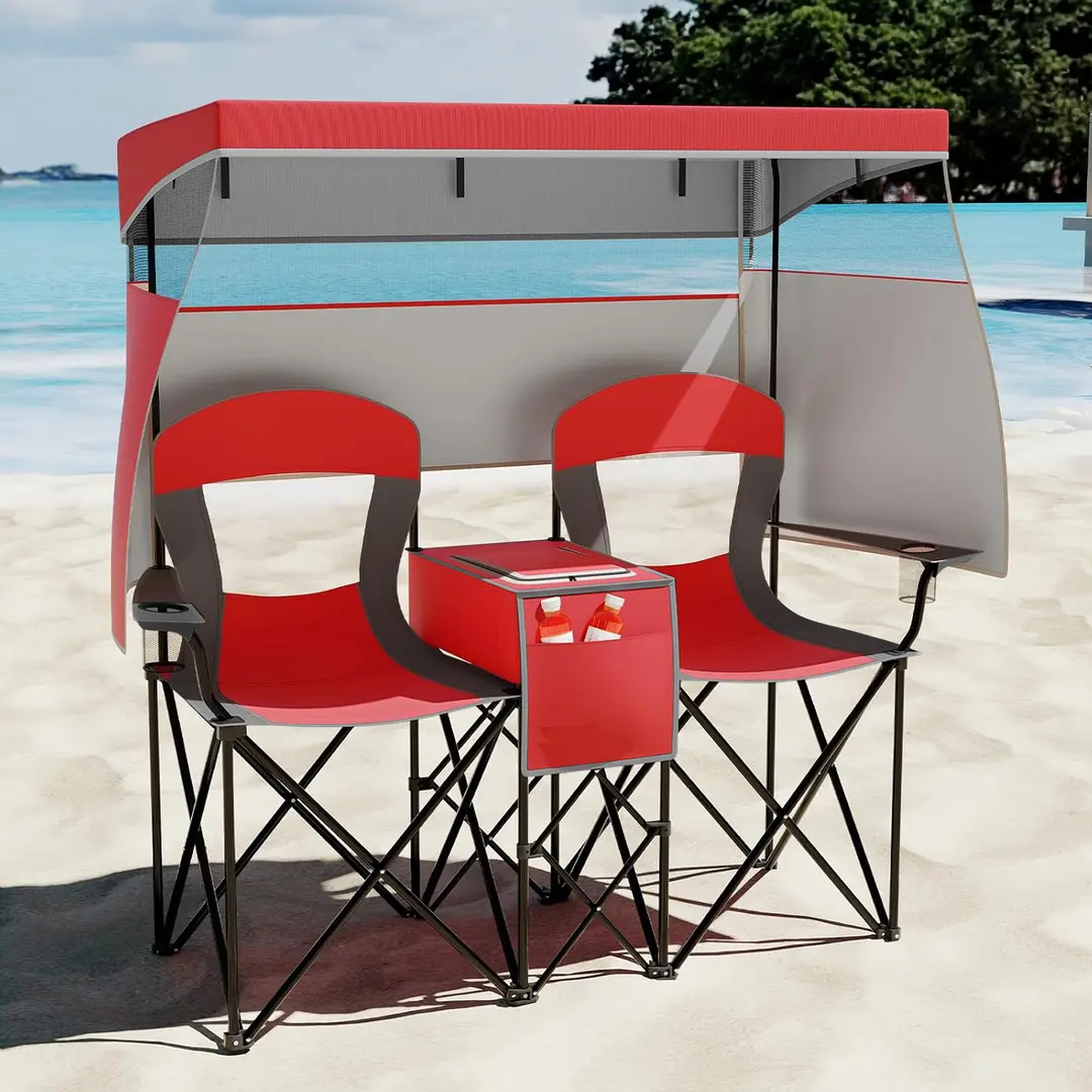 Набор садовых стульев Costway NP12644RE (Red)