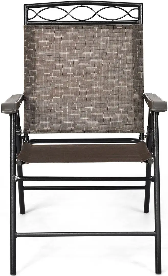 Set scaune de gradina Costway OP70338 (Brown) - 9