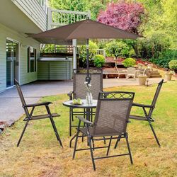 Set scaune de gradina Costway OP70338 (Brown) Thumb