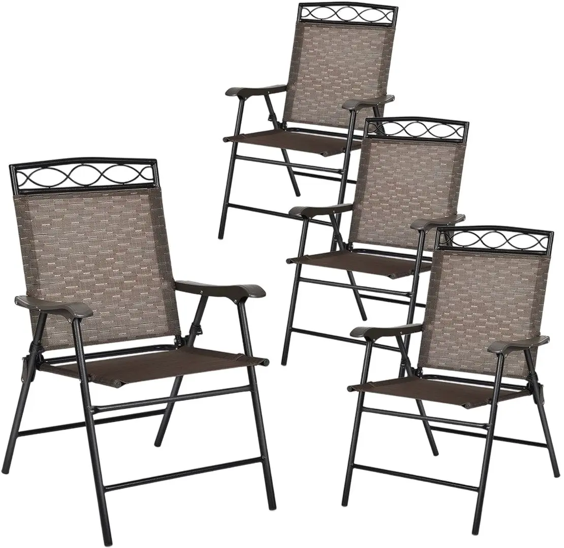 Set scaune de gradina Costway OP70338 (Brown)