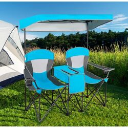 Set scaune de gradina Costway OP70569BL (Blue)