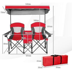 Набор садовых стульев Costway OP70569RE (Red) Thumb