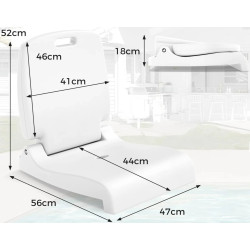 Переносное сиденье для улицы Costway NP12284WH (White) Thumb
