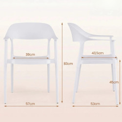 Scaun de gradina Costway JV13695WH-1 (White) Thumb