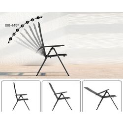 Scaun de gradina Costway NP11442DK-1 (Black) Thumb