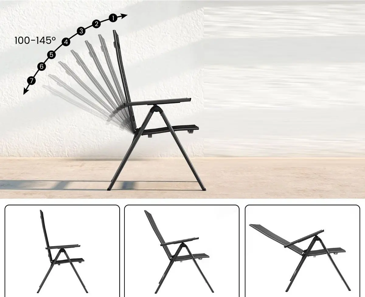 Scaun de gradina Costway NP11442DK-1 (Black)