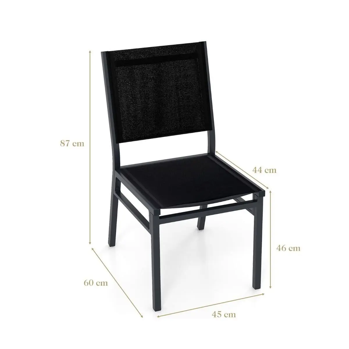 Scaun de gradina Costway NP11689DK-1 (Black)