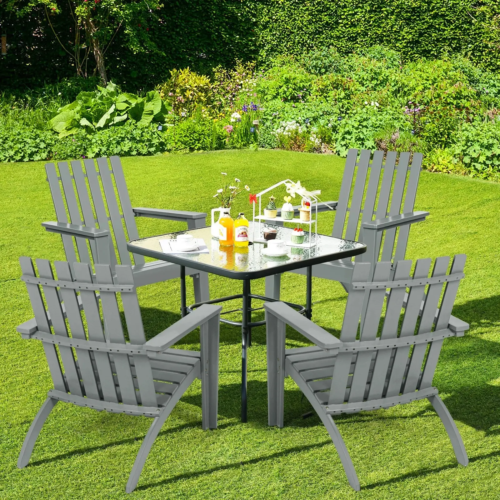 Садовый стул Costway OP70602GR (Gray)