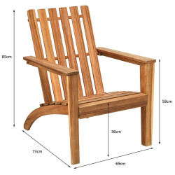 Садовый стул Costway OP70602OR (Natural) Thumb