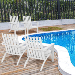 Садовый стул Costway OP70602WH (White) Thumb