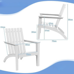 Садовый стул Costway OP70602WH (White) Thumb