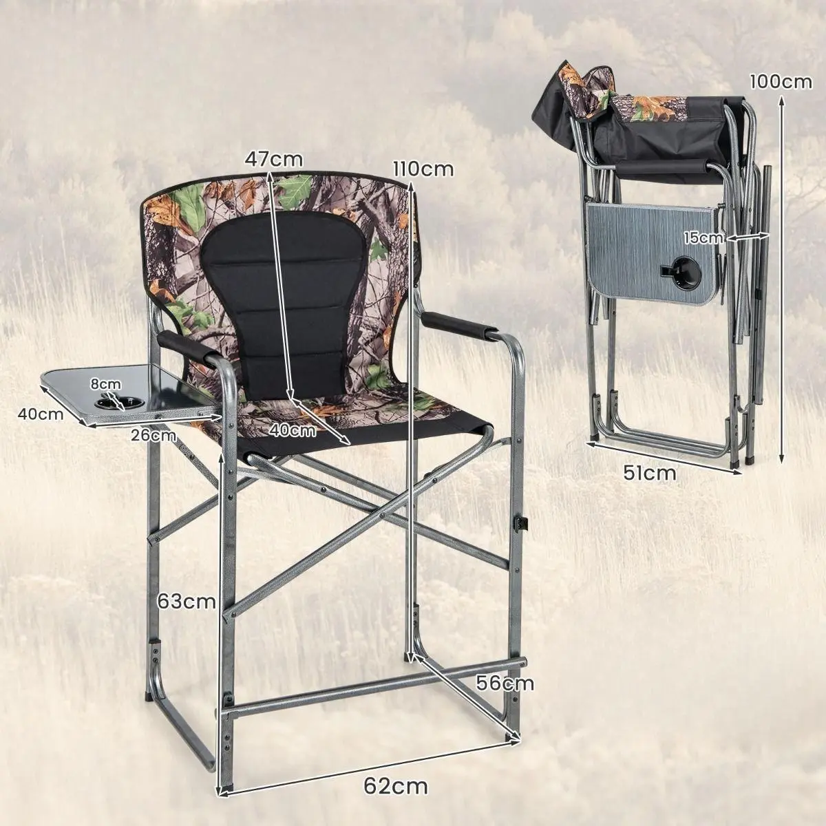 Складной стул Costway NP11272 (Black)