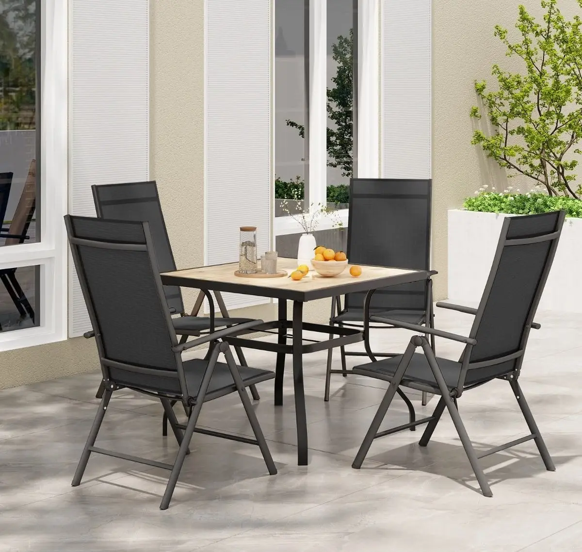 Складной стул Costway NP11572DK-1 (Black)