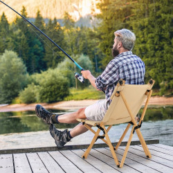 Складной стул Costway NP11721CF-1 (Natural) Thumb