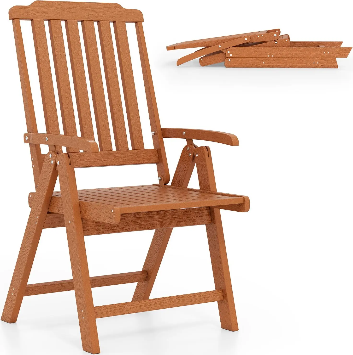 Scaun pliabil Costway NP11916BN (Brown) - 2