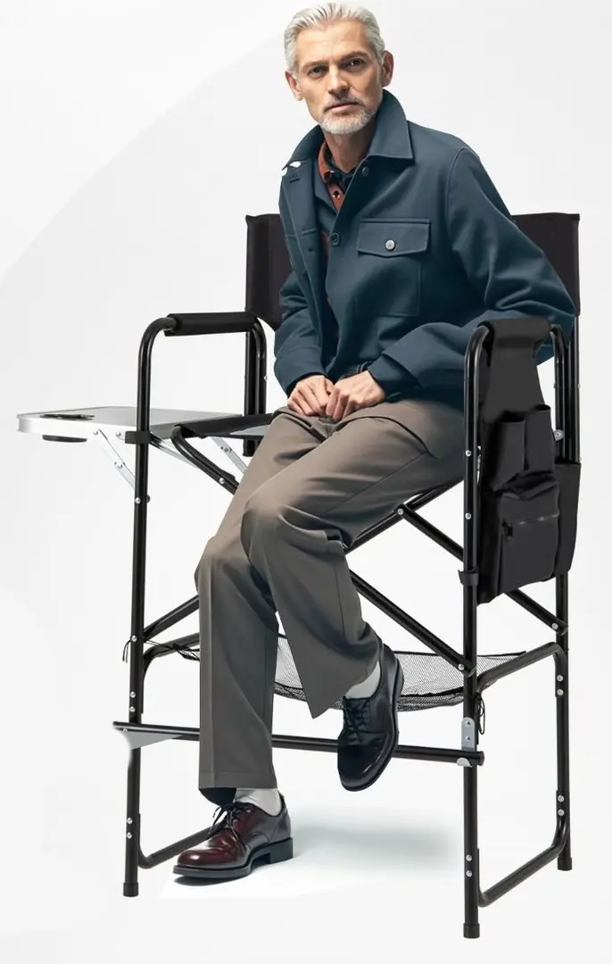 Складной стул Costway NP12046GR (Grey/Black)