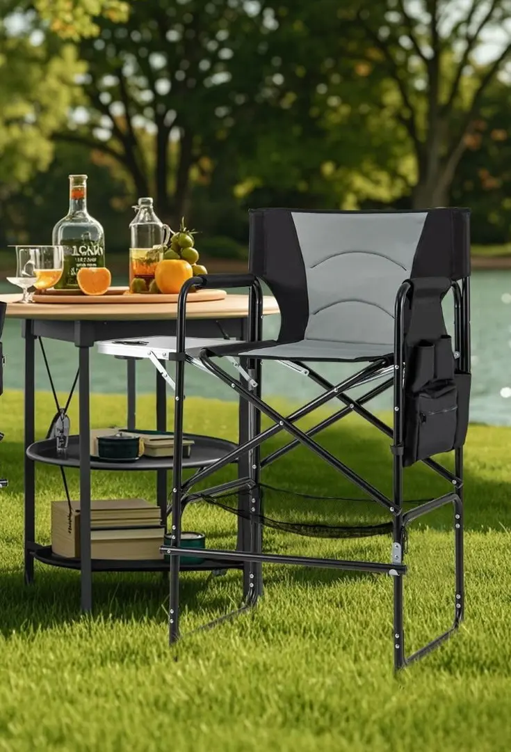 Складной стул Costway NP12046GR (Grey/Black)