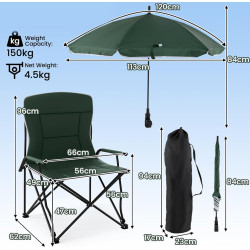 Складной стул Costway NP12371GN (Dark Green) Thumb